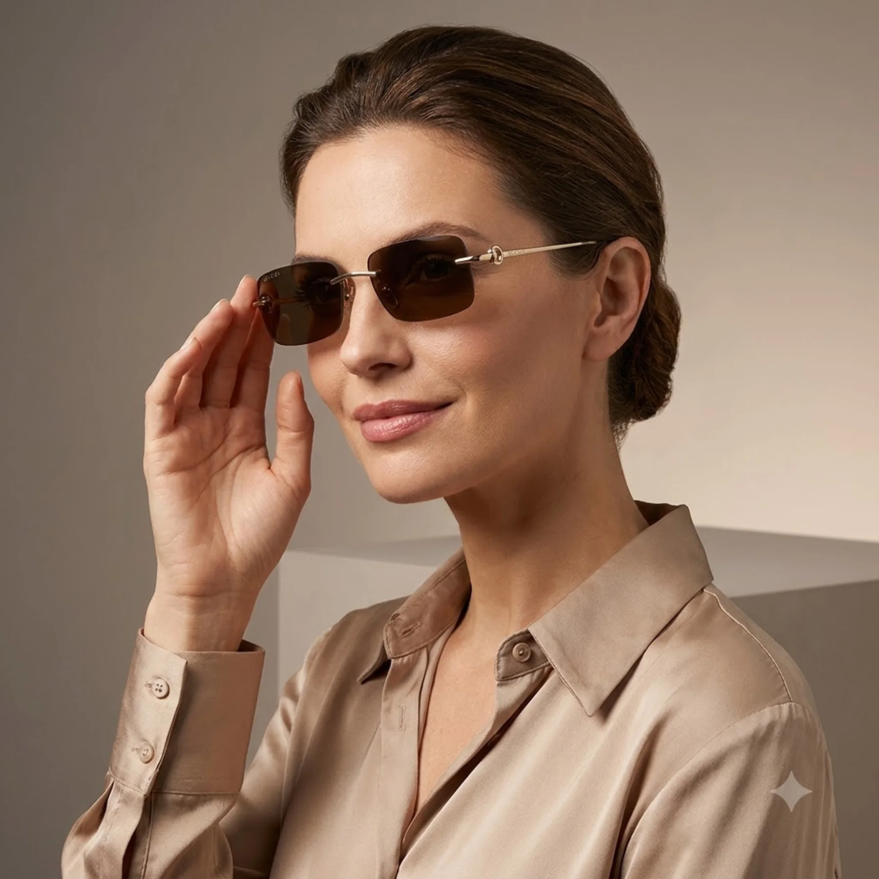 GUCCI GG1703S 004 BROWN
