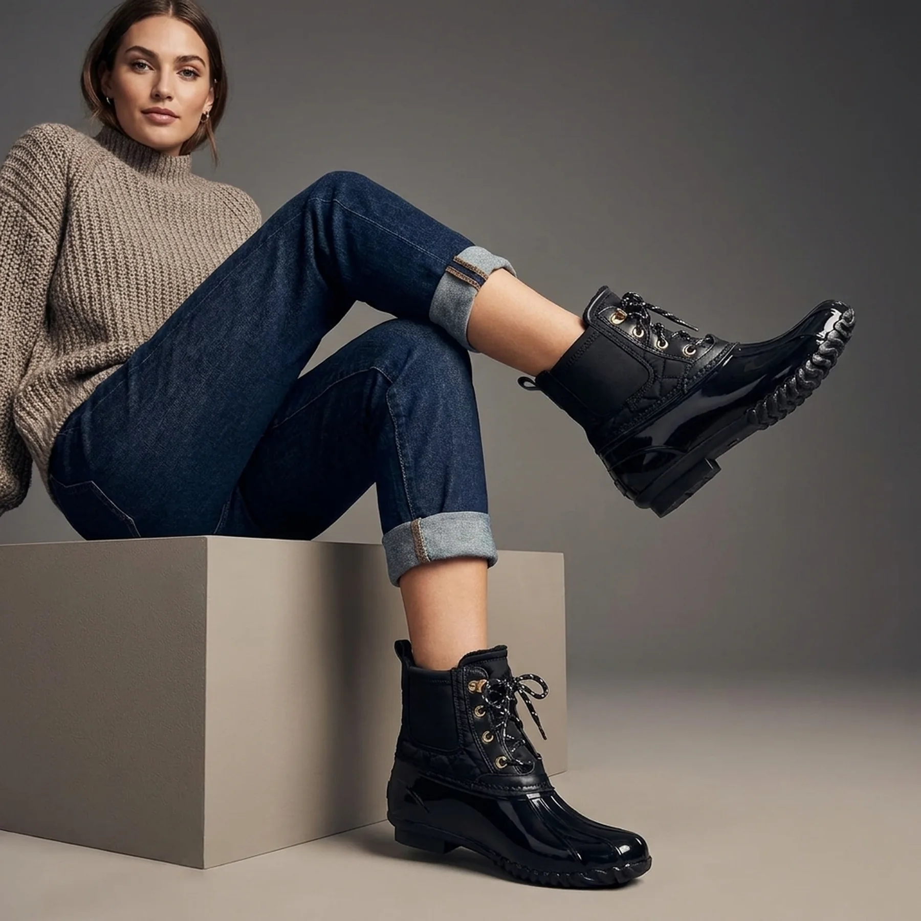 Гумові черевики Tommy Hilfiger на хутрі 36