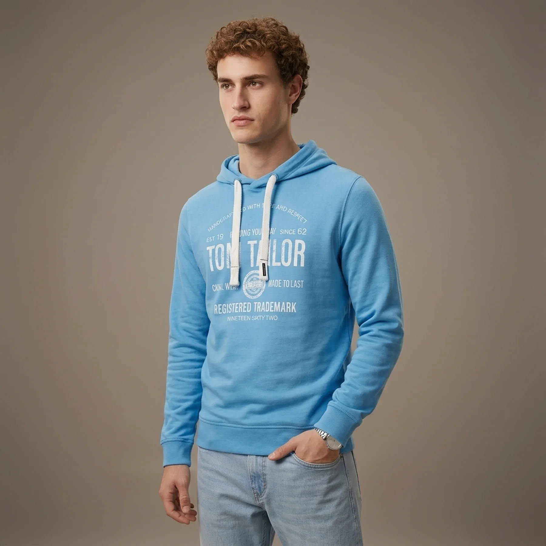 Худі 1038605-18395 Tom Tailor L Блакитний