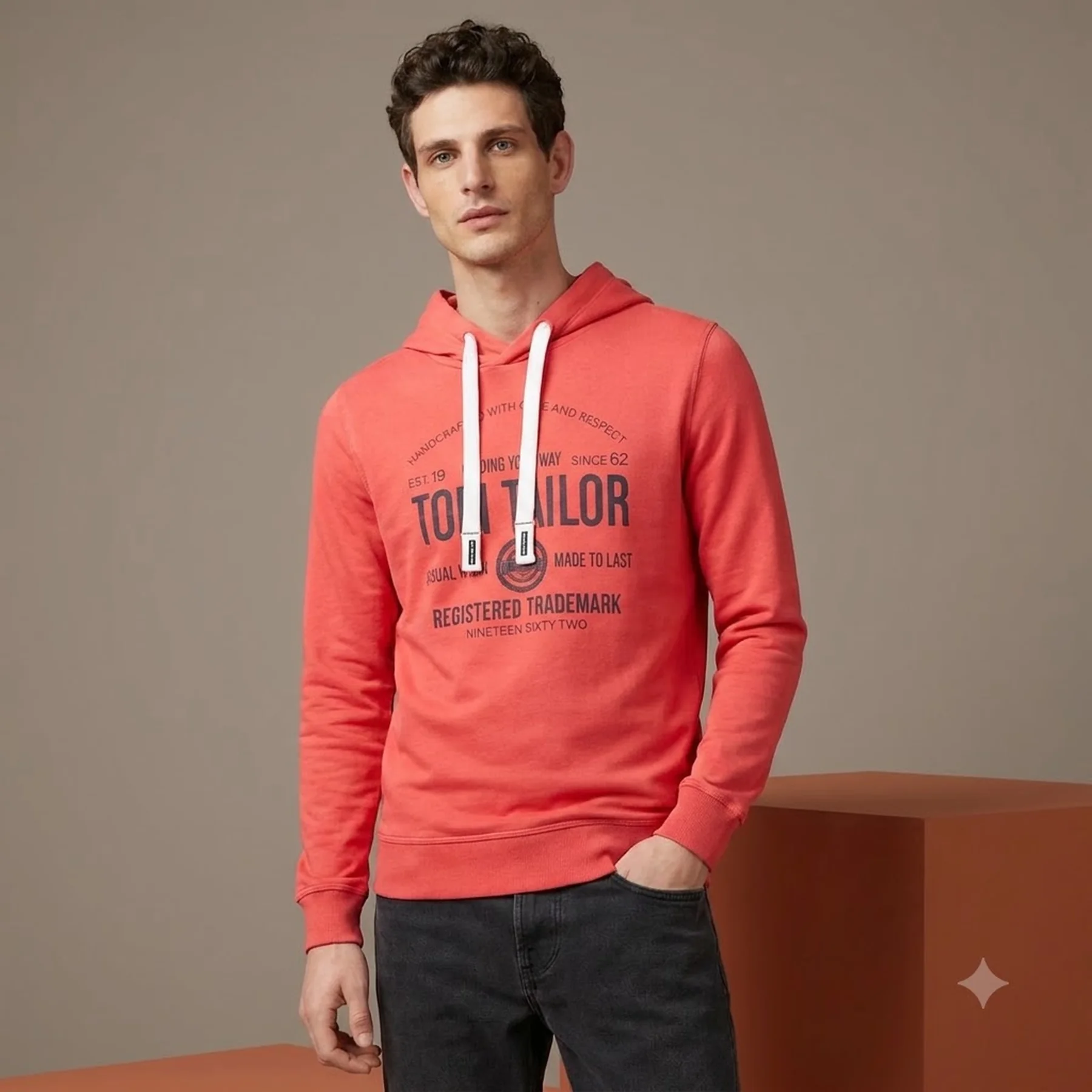 Худі 1038605-31045 Tom Tailor L Червоний