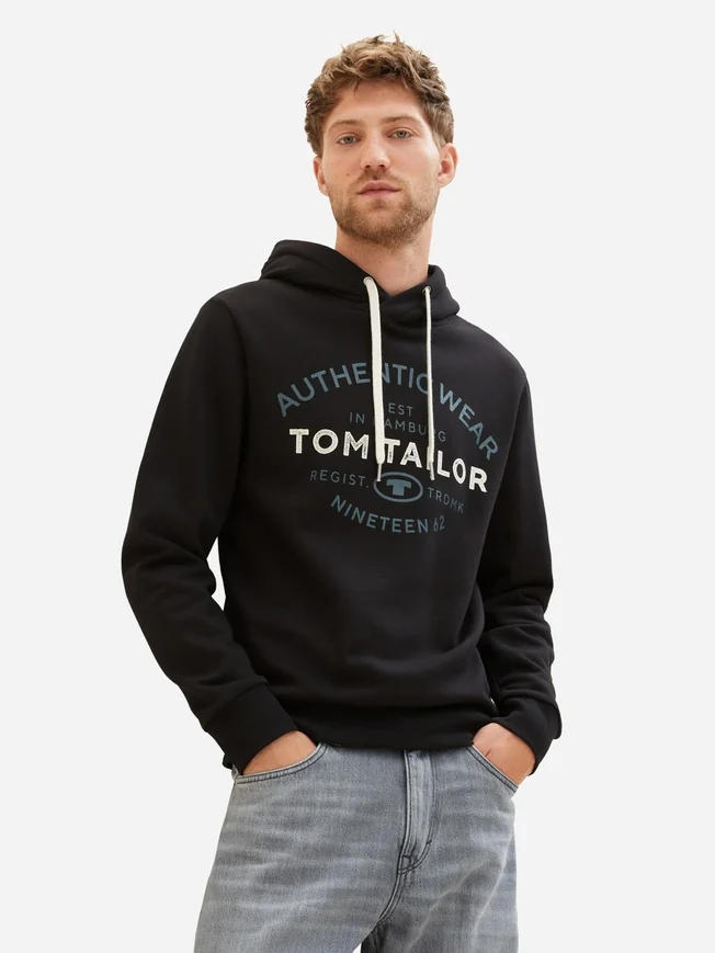 Худі 1038744-29999 Tom Tailor M Чорний