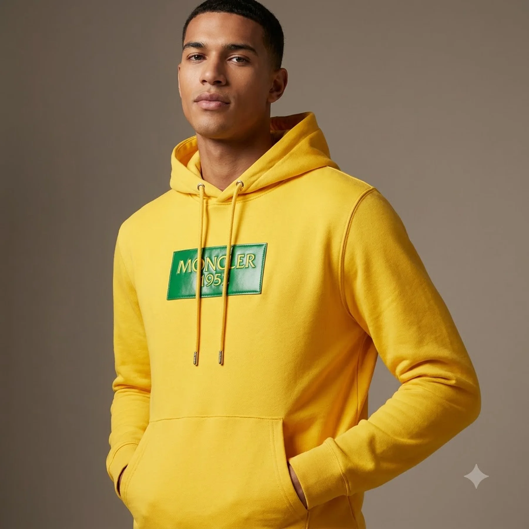 Худі чоловіче Moncler Genius 2 1952 2022/23 Yellow Hoodie