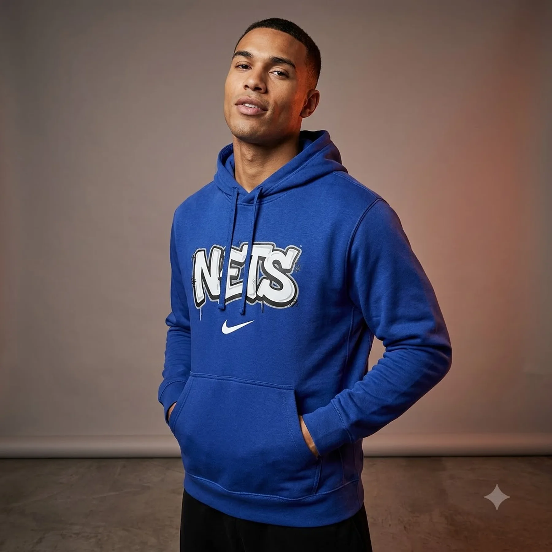 Худі чоловіче Nike NBA Courtside Brooklyn Nets City Edition