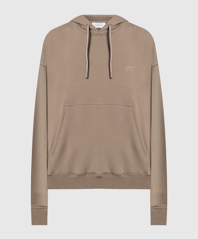 Худі чоловіче Off White Emb Skate Hoodie Beige