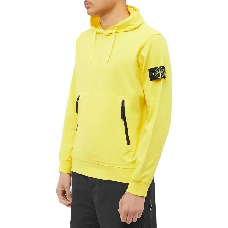 Худі чоловіче Stone Island Cotton Zip Pocket Detail Popover Hoodie Pczec