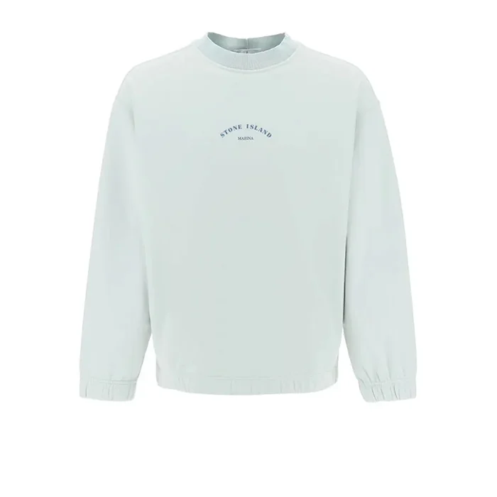 Худі чоловіче Stone Island Marina Plated Dyed Popover Hoodie - Sky Blue Pczec