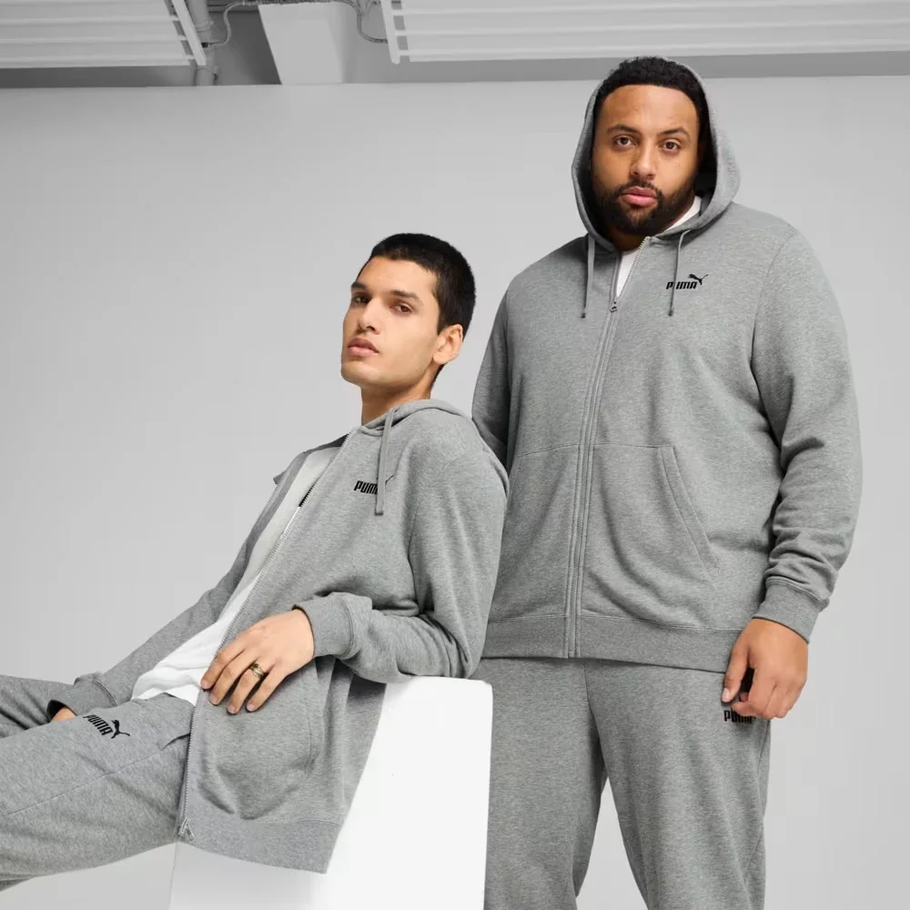 Худі ESS Full-Zip Hoodie 68258803 Puma XXL Сірий
