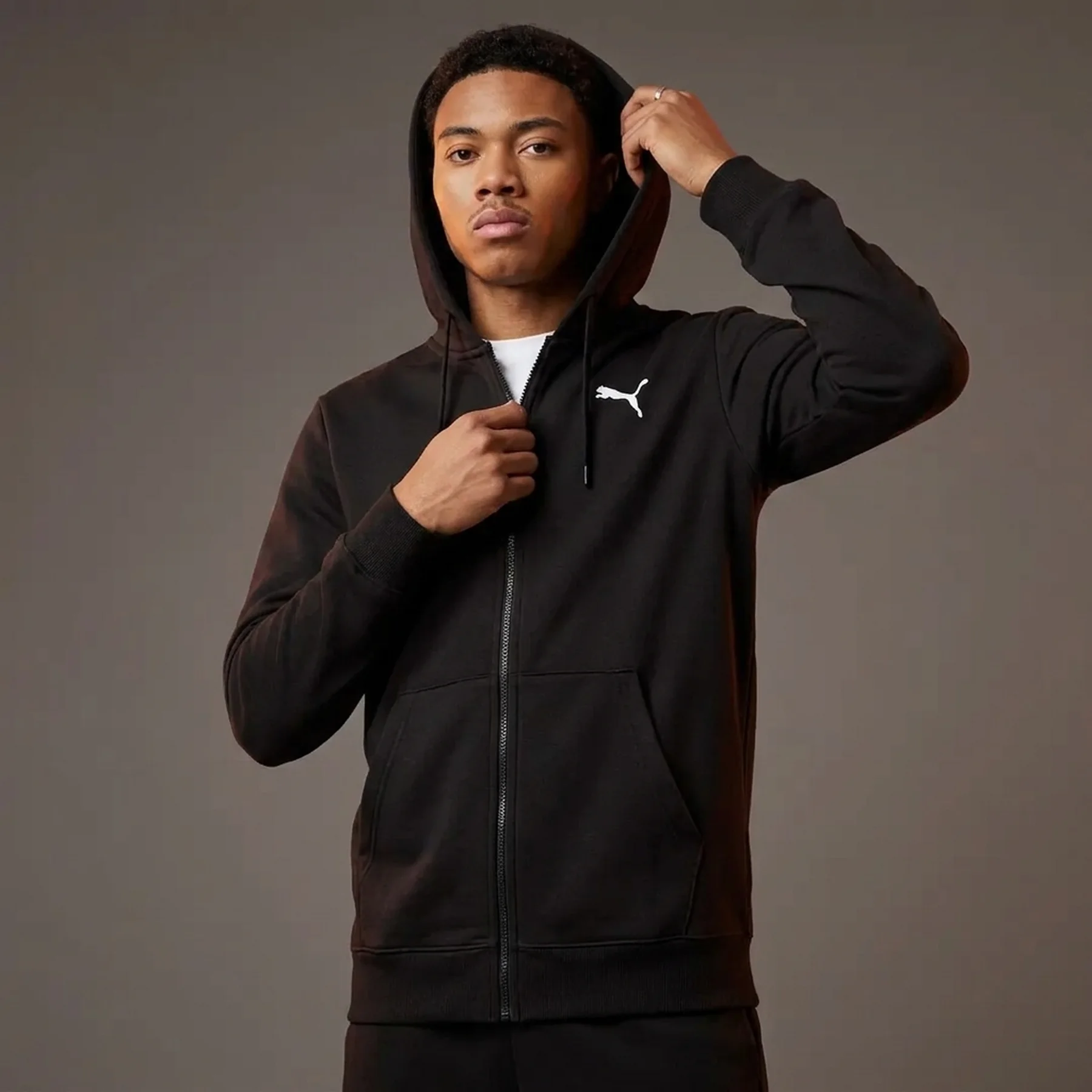 Худі ESS Full-Zip Hoodie 68259201 Puma 3XL Чорний