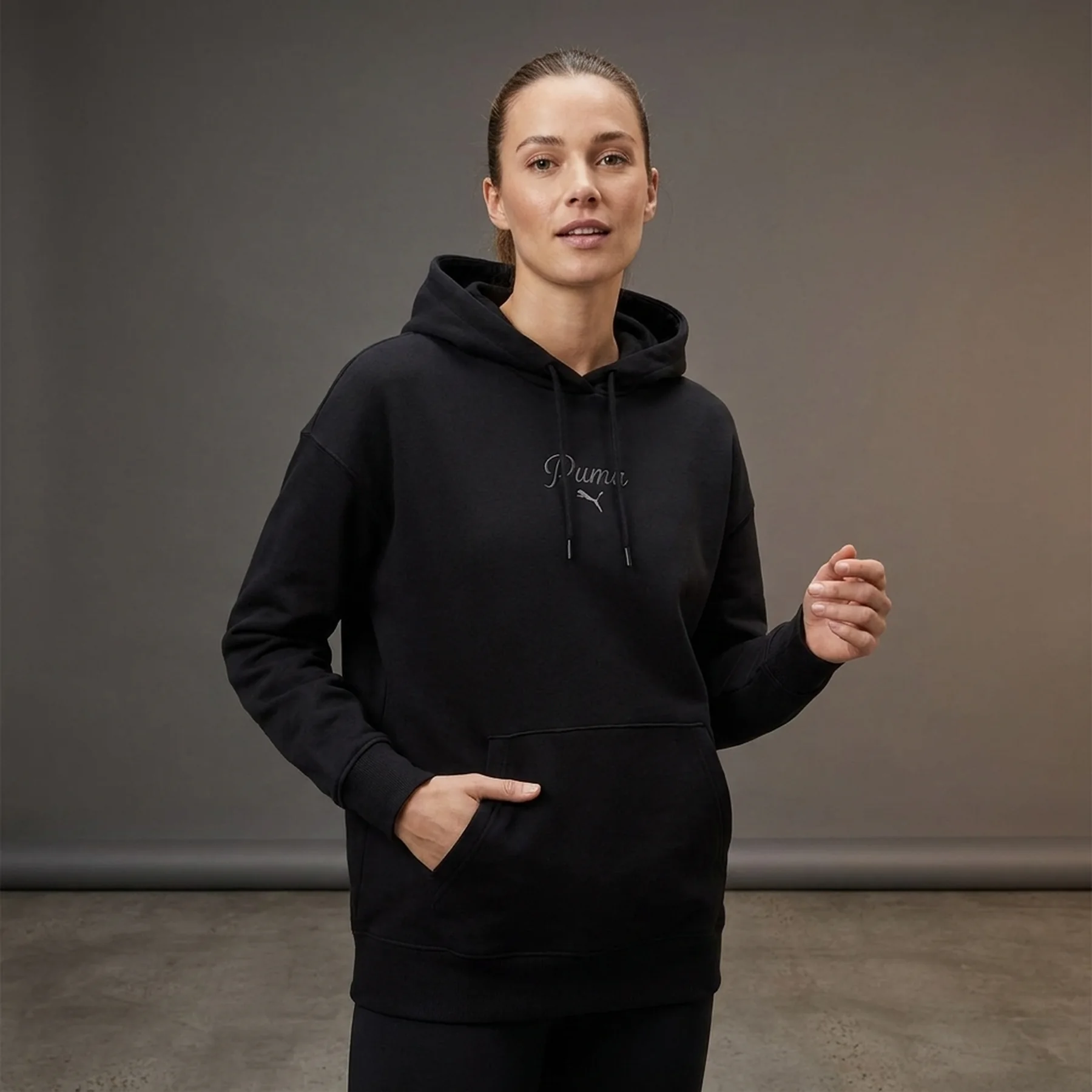 Худі ESS SCRIPT Hoodie 69176101 Puma L Чорний