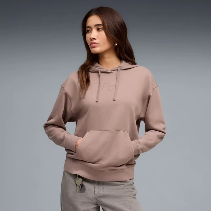 Худі ESS SCRIPT Hoodie 69176188 Puma L Світло-коричневий