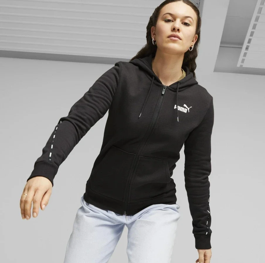 Худі ESS TAPE Full-Zip Hoodie 67599701 Puma XS Чорний