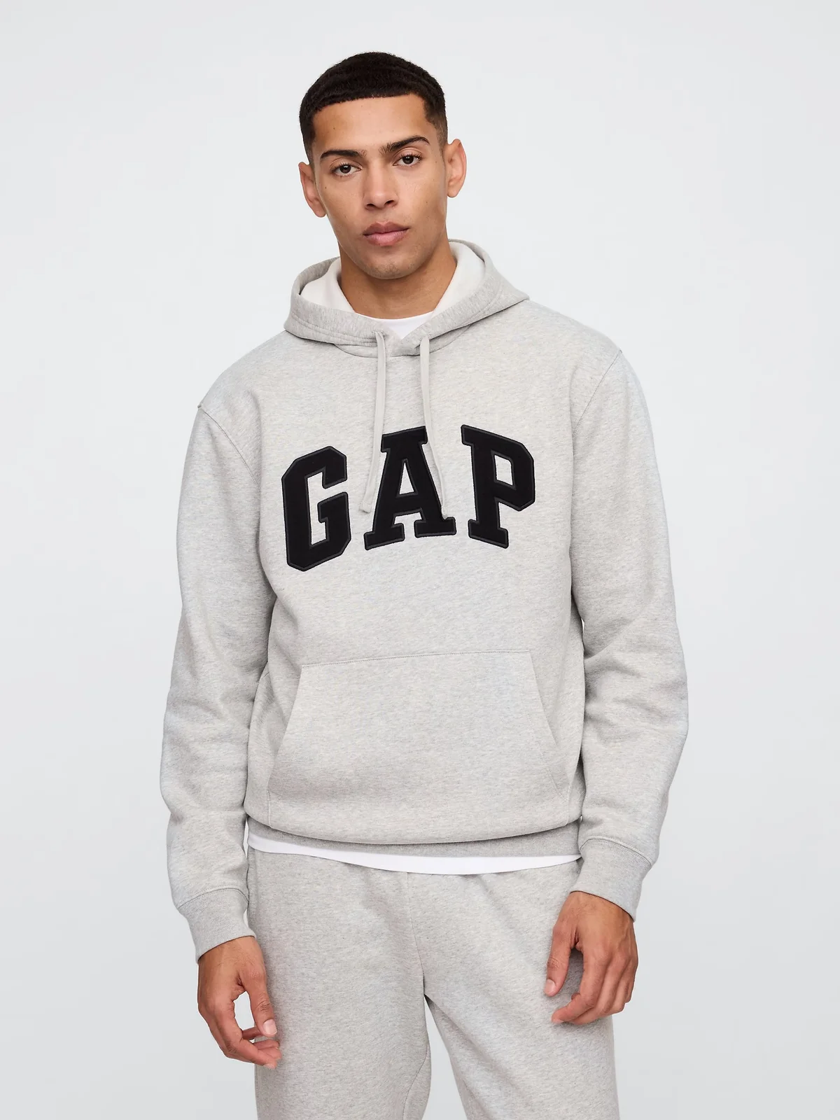 Худі GAP Grey Hoodie Black Logo