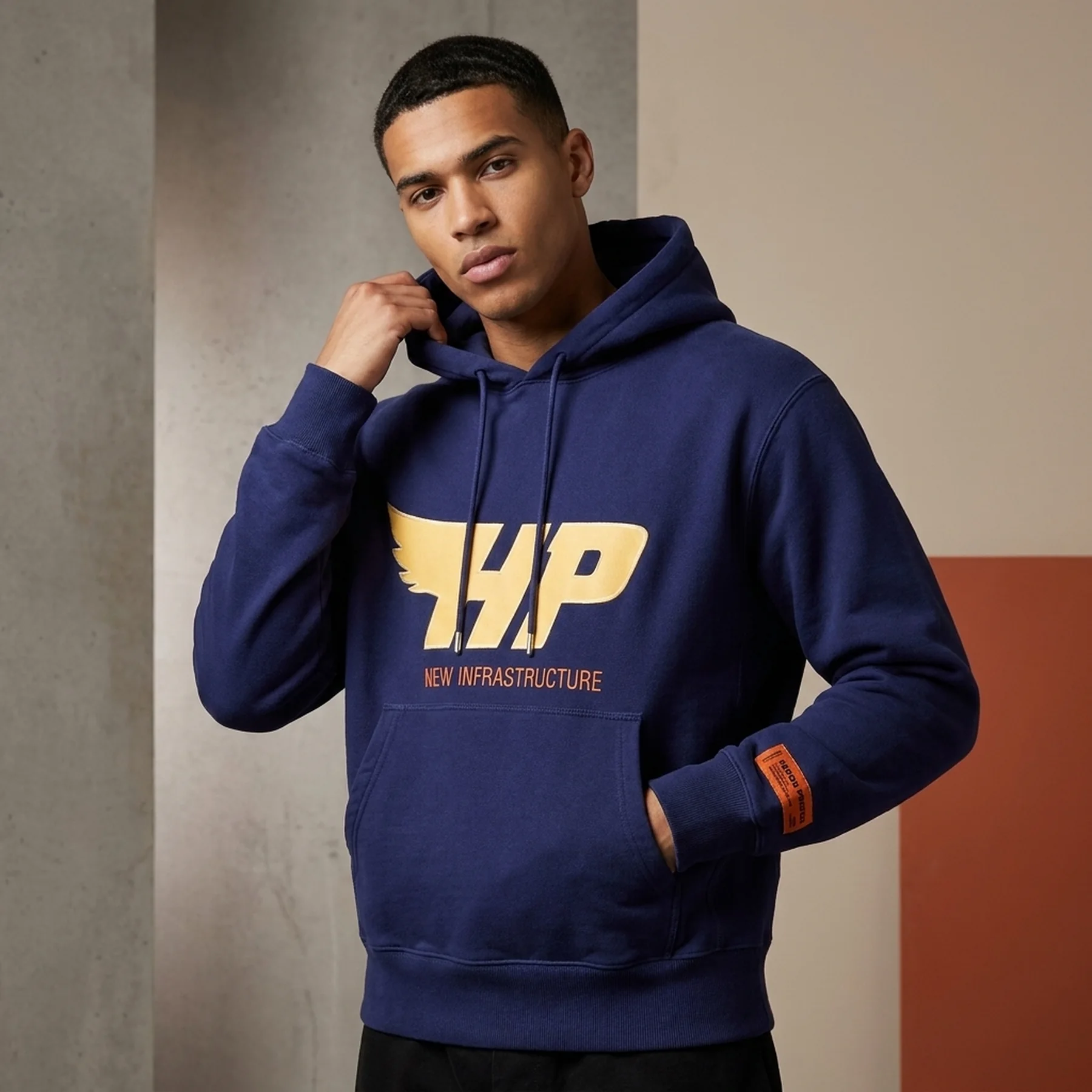 Худі Heron Preston HP Fly Blue Hoodie Heron Preston