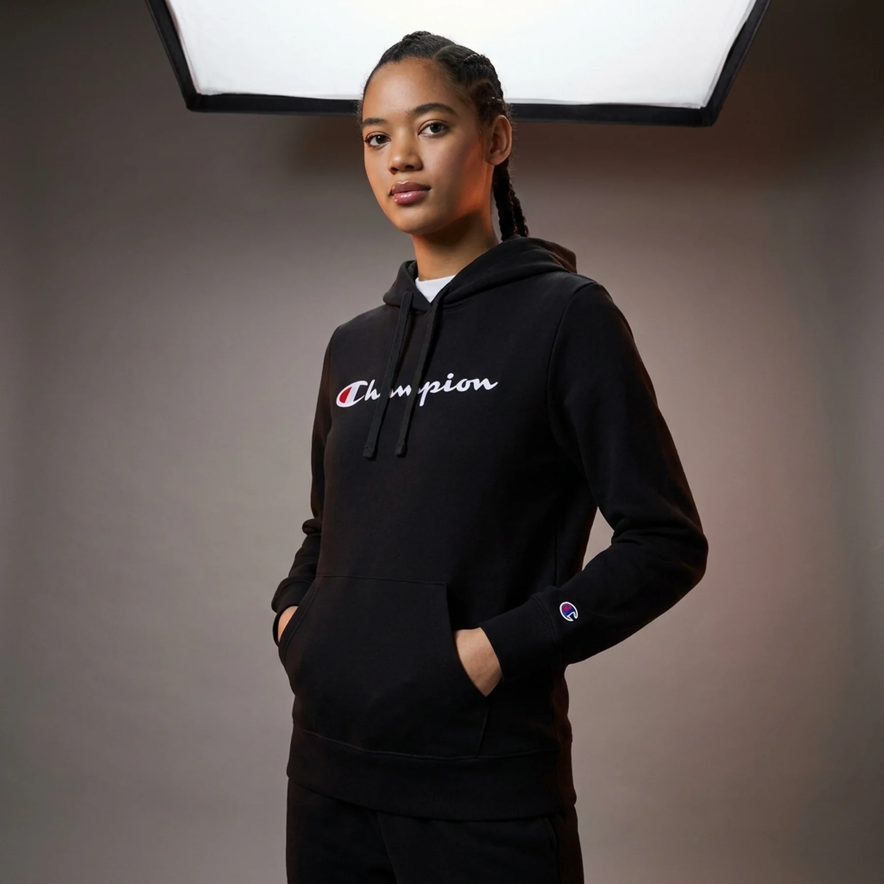 Худі hooded sweatshirt 117111-KK001 Champion M Чорний