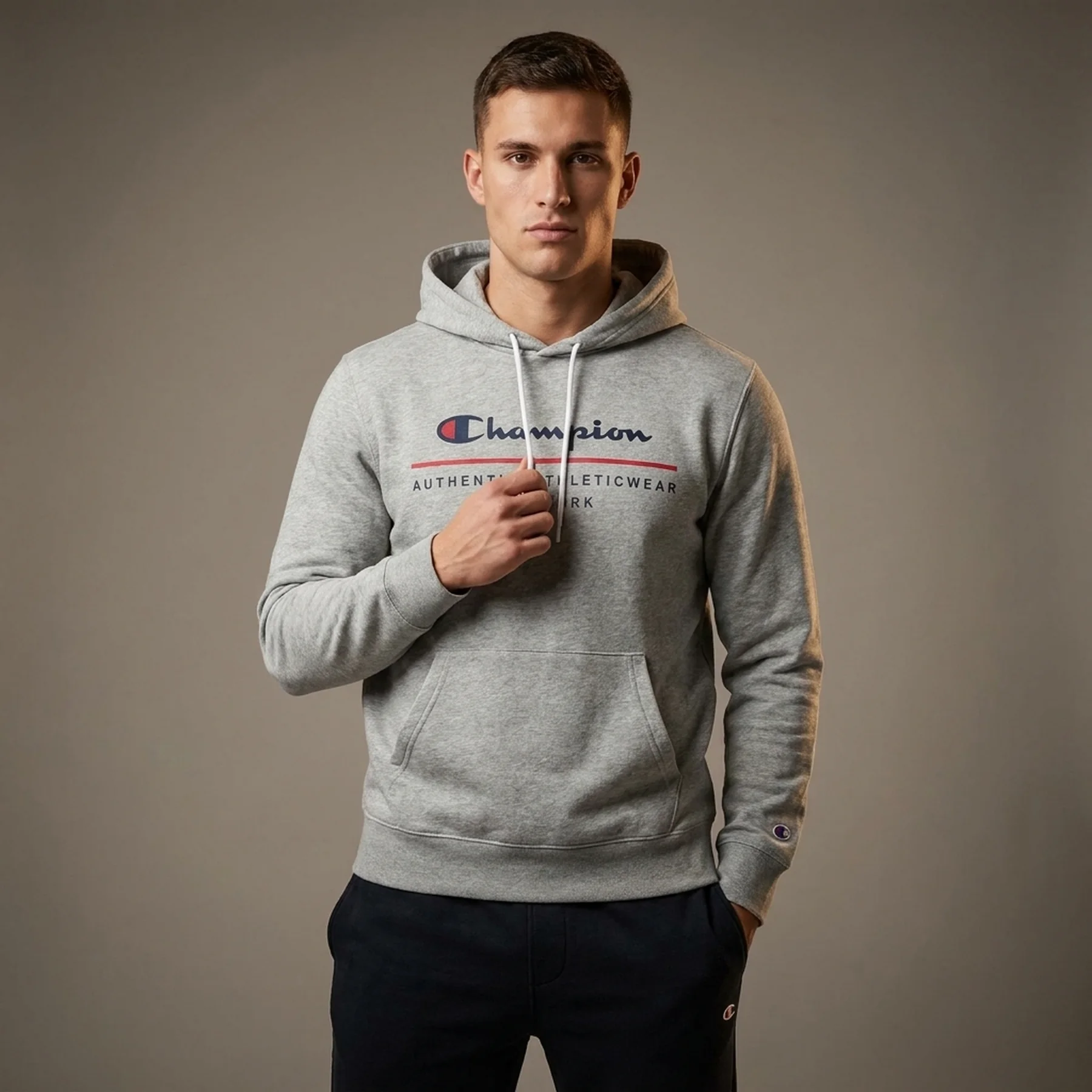 Худі hooded sweatshirt 219729-EM006 Champion XL Сірий