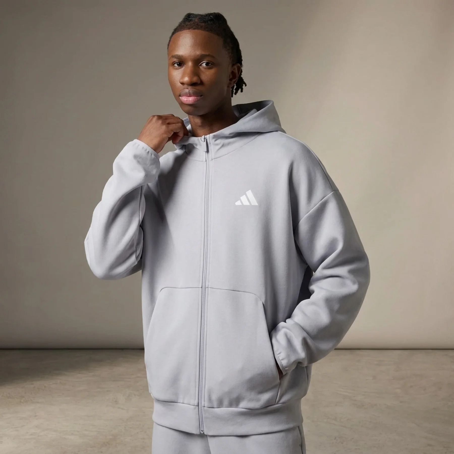 Худі M FI SL FZ KD7662 Adidas L Сірий