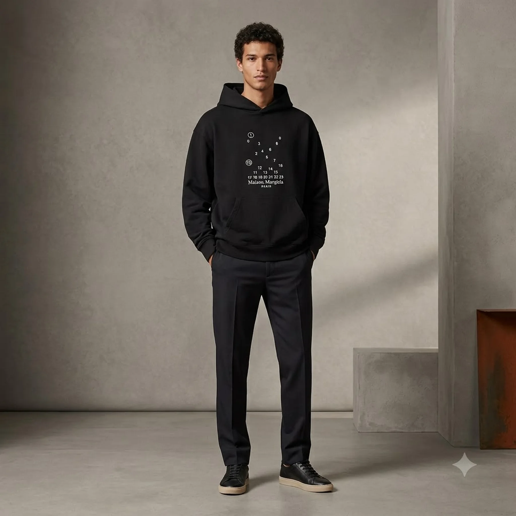 Худі MAISON MARGIELA OVERSIZED CALENDAR GRAPHIC LOGO HOODIE