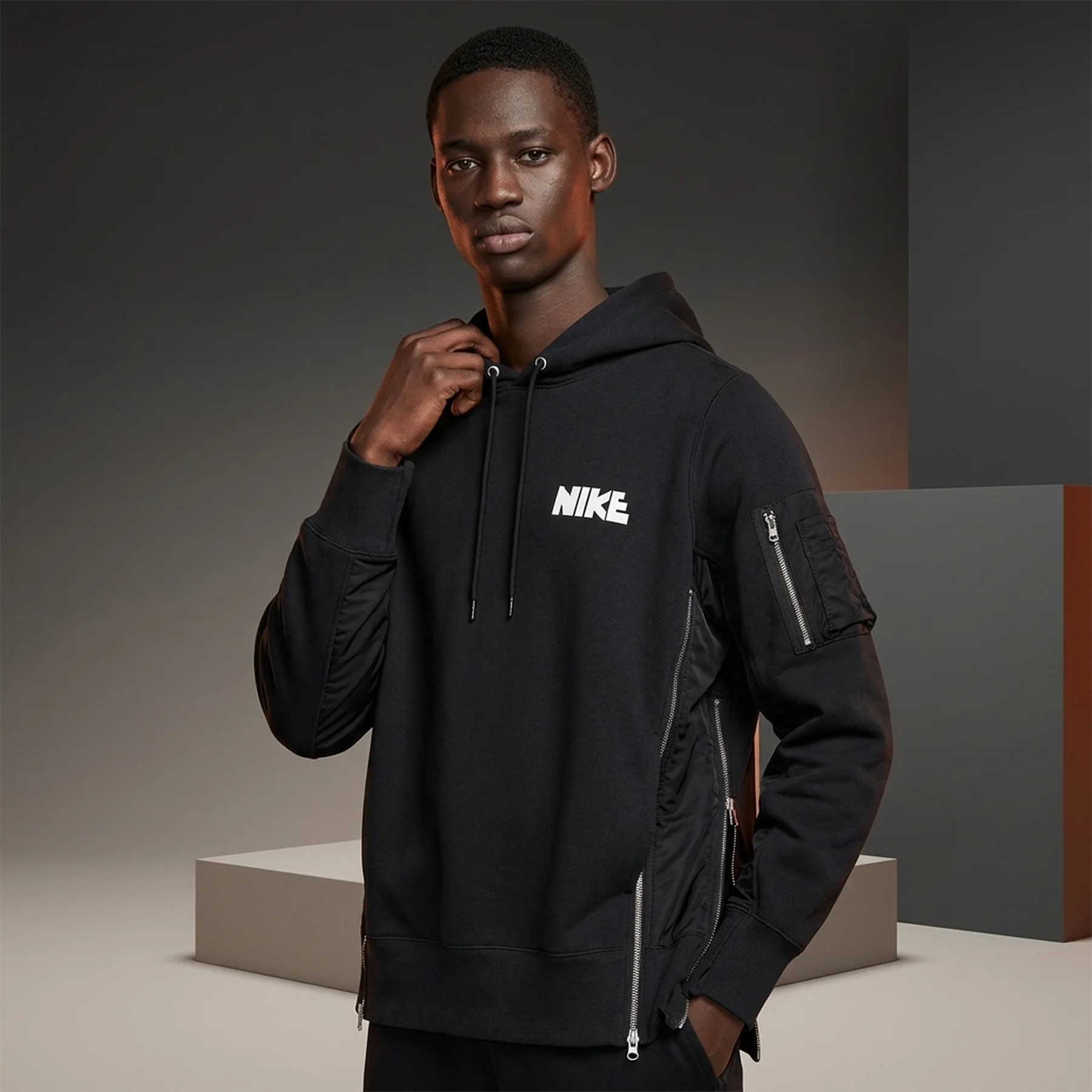 Худі Nike x Sacai Hoodie 'Black