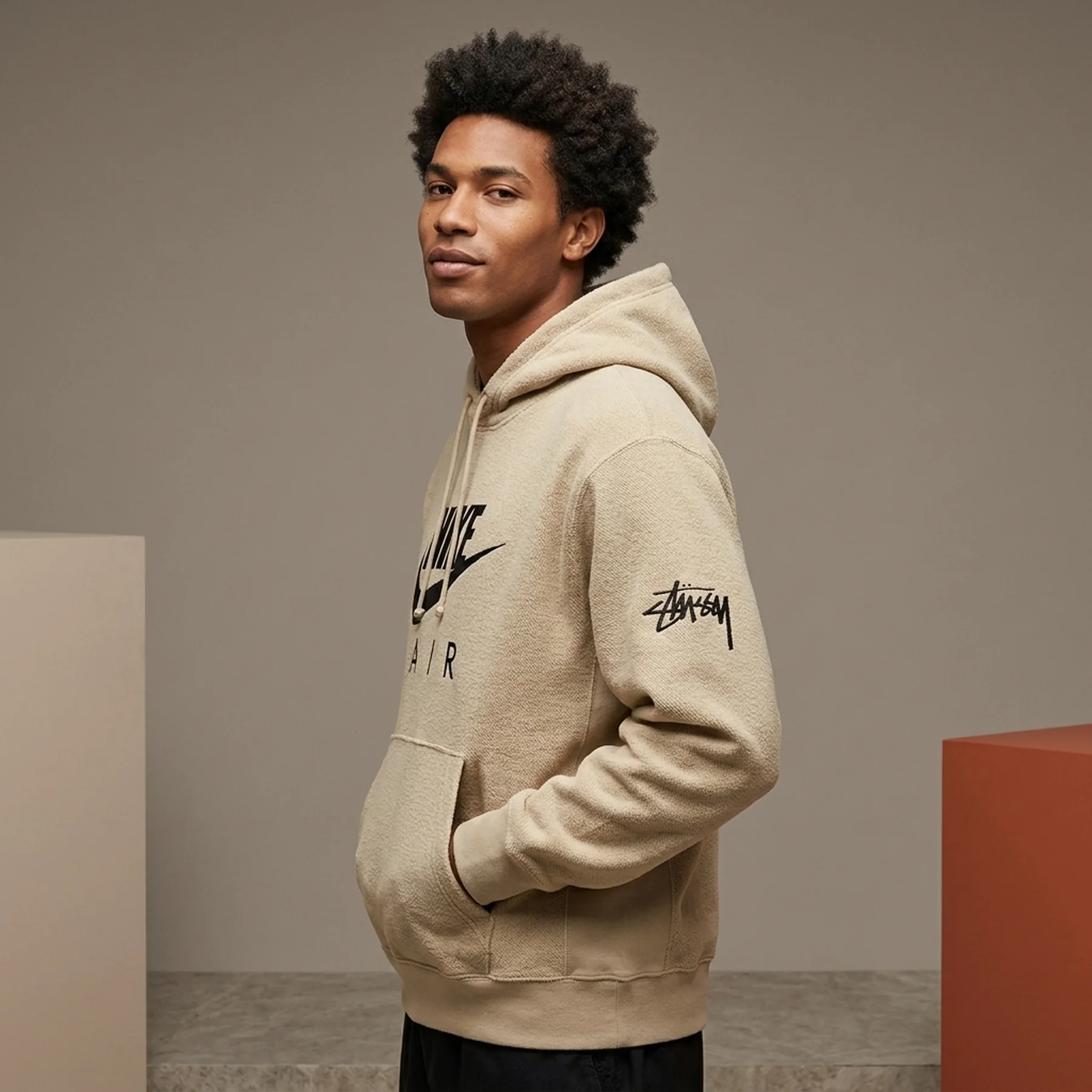 Худі Nike x Stussy NRG Pullover Hoodie 'Natural'