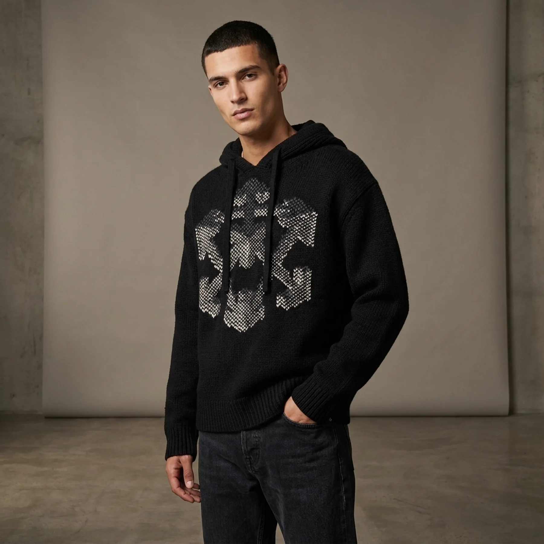 Худі OFF-WHITE 3D Arrow Chunky Knit