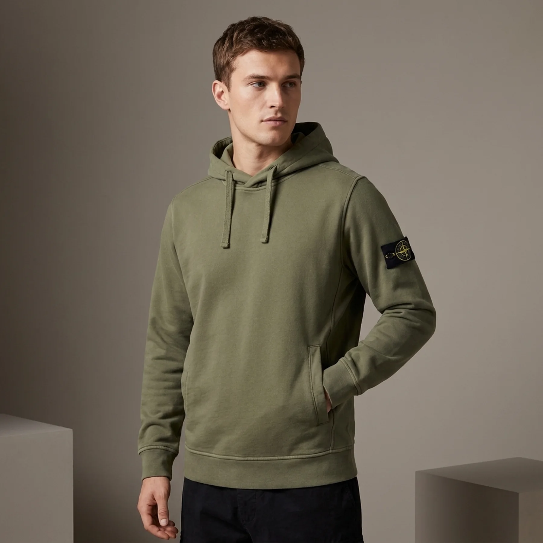 Худі Stone Island Logo Patch Drawstring
