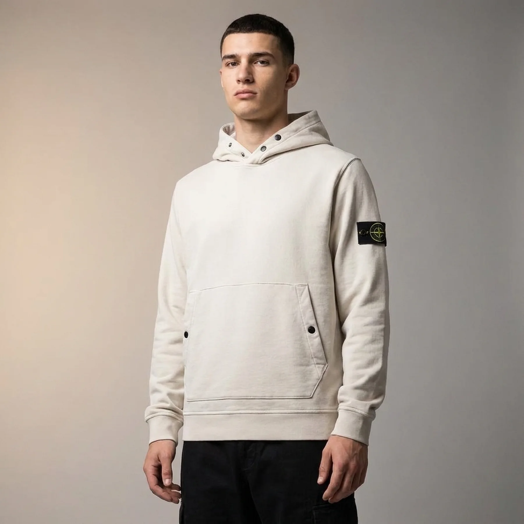 Худі Stone Island Wappen Patch 'Beige'