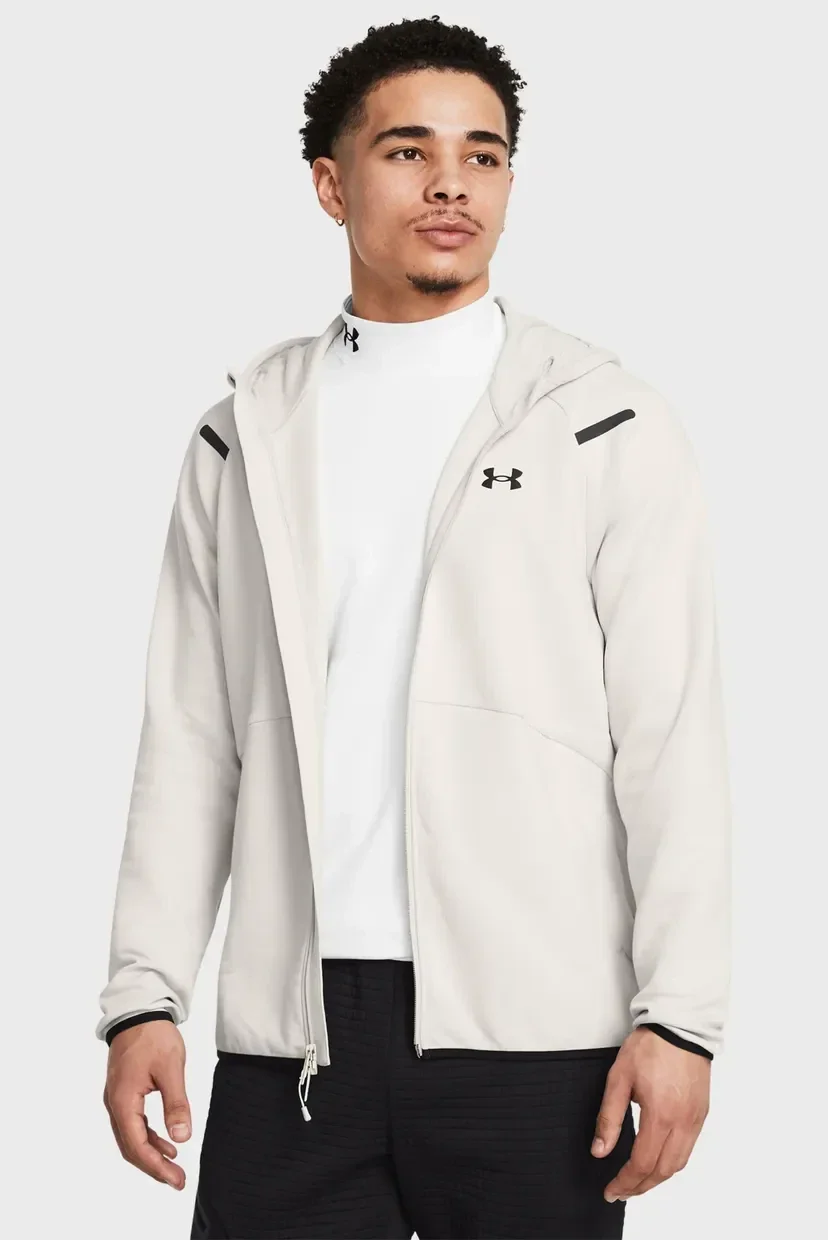 Худі UA Unstoppable Flc FZ HD EU 1389352-110 Under Armour L Білий