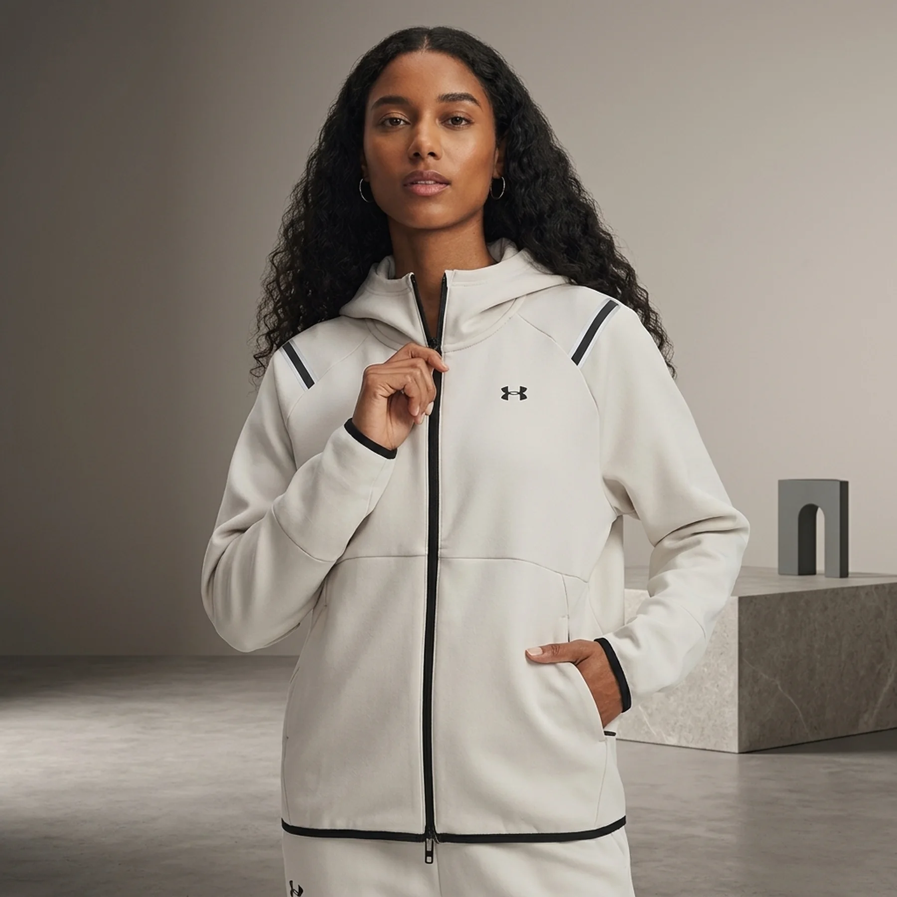 Худі Unstoppable Fleece FZ 1379842-110 Under Armour L Бежевий