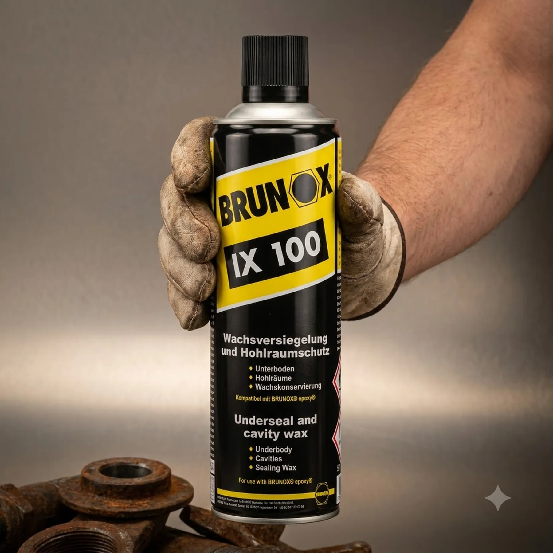 Інгібітор іржі зі стійким восковим покриттям Brunox IX 500ml