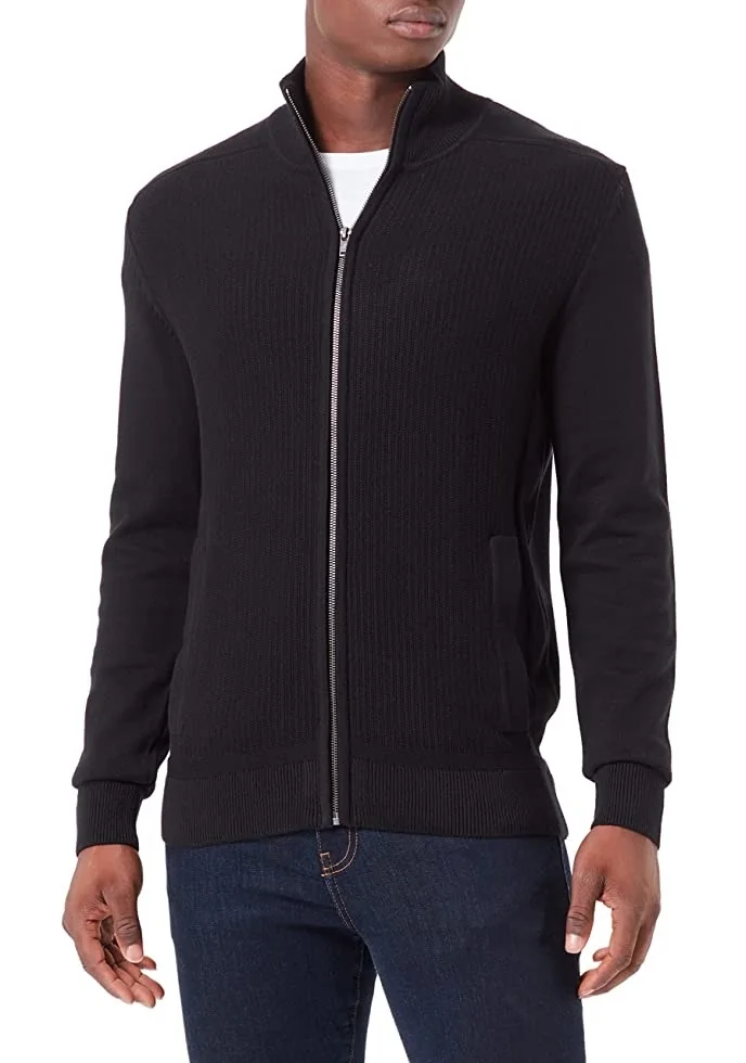 Кардиган basic structured knit jacket 1032303-29999 Tom Tailor XXL Чорний