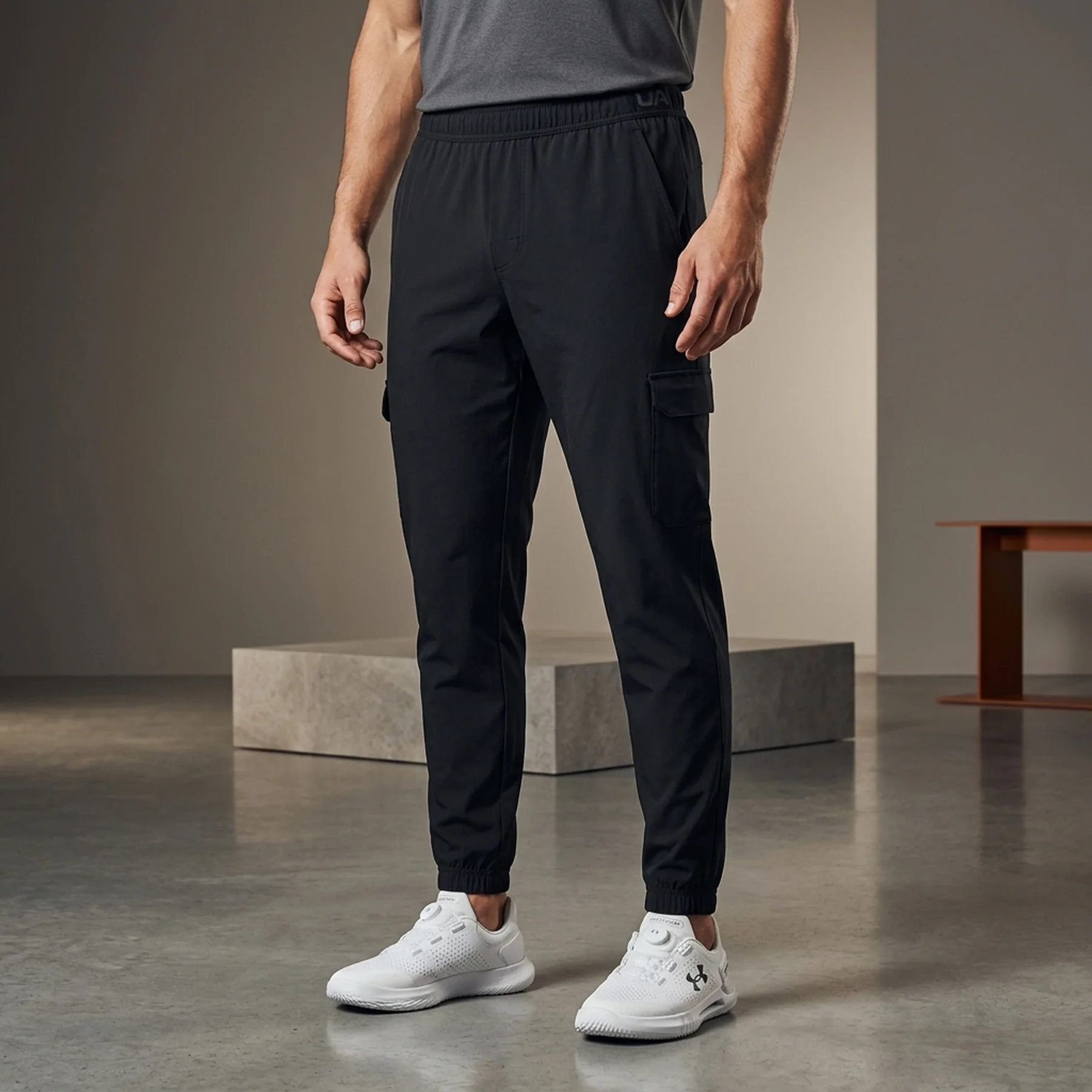 Карго штани Under Armour Stretch Woven Black