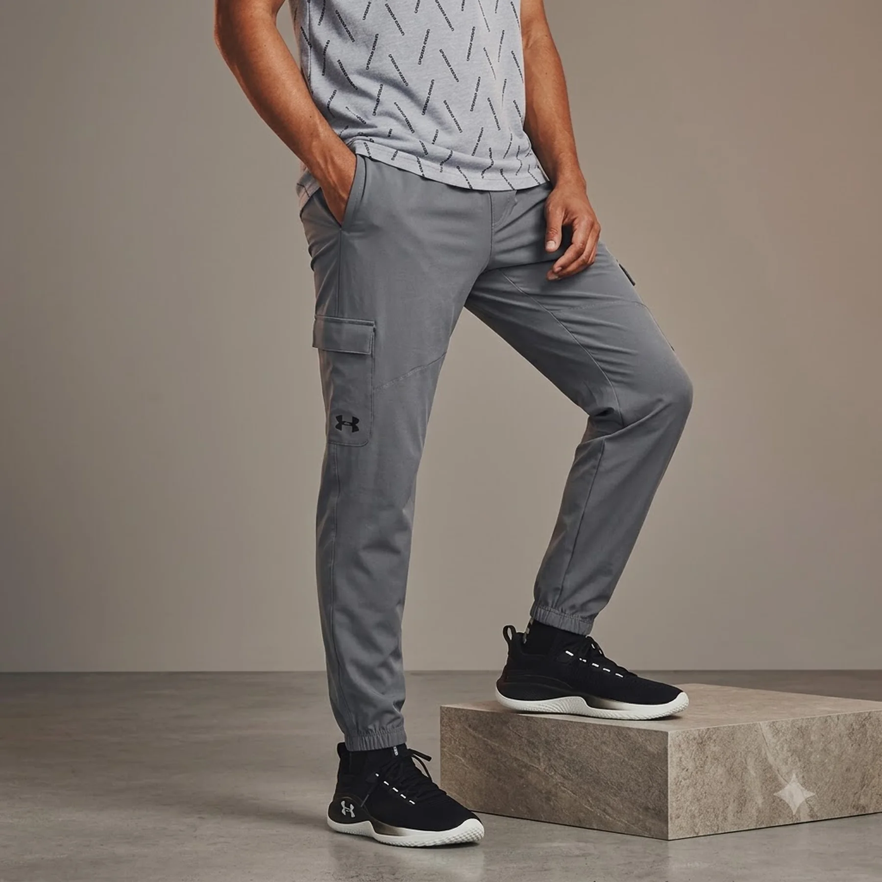 Карго штани Under Armour Stretch Woven Grey