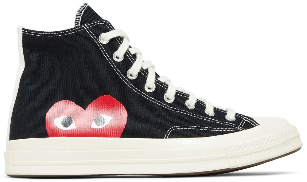 Кеди Converse Chuck Taylor Vintage 70 Comme des Garcons PLAY HI Black White High Risk Red