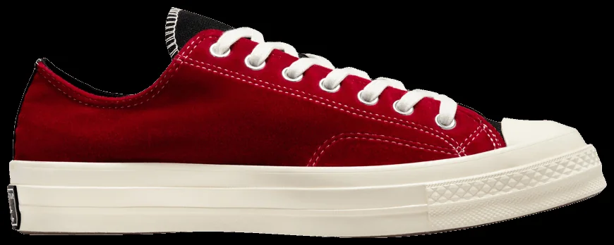 Кеди Converse Chuck Taylor Vintage 70 Retro Velvet OX Black Red Egret