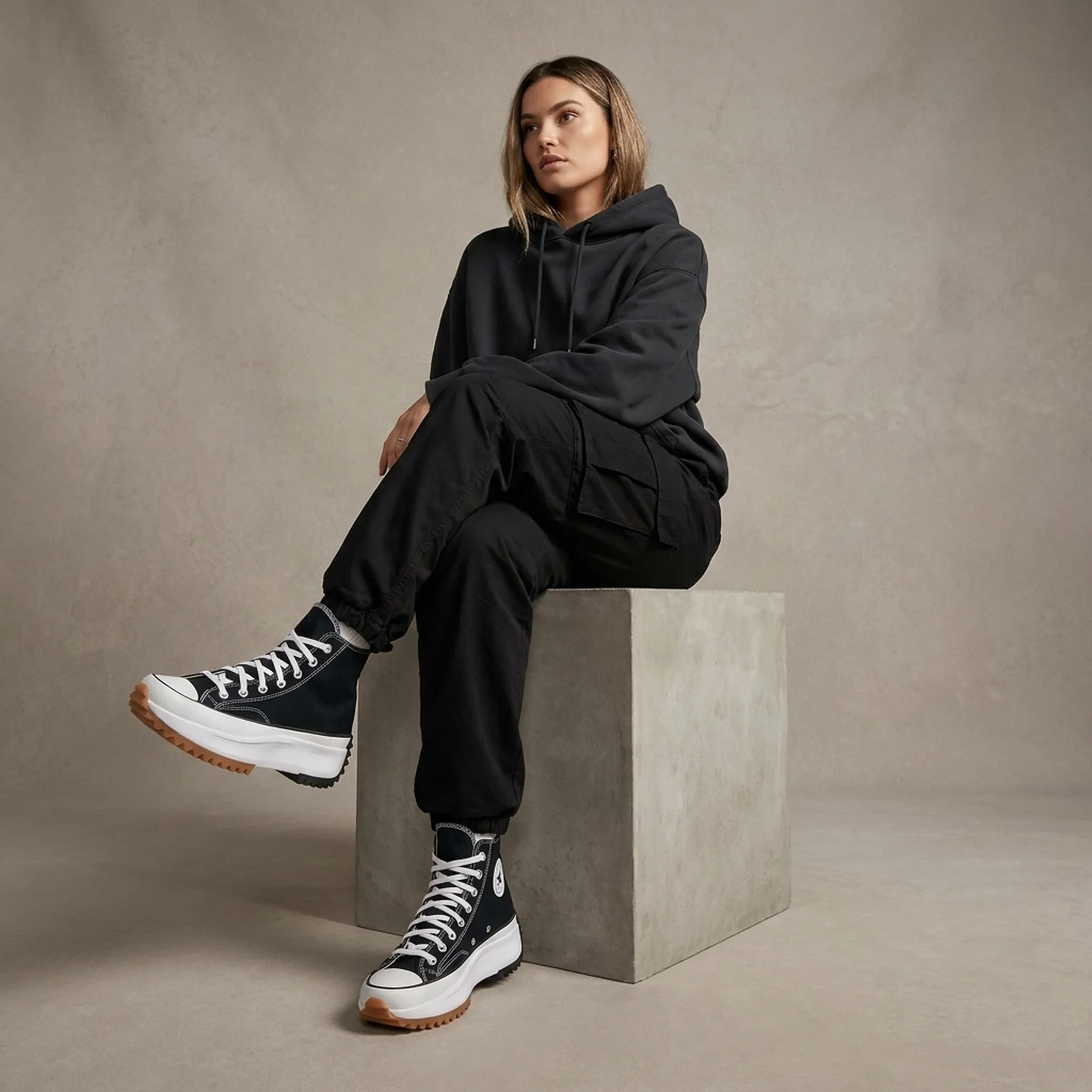 Кеди Converse Run Star Hike Lugged HI Black