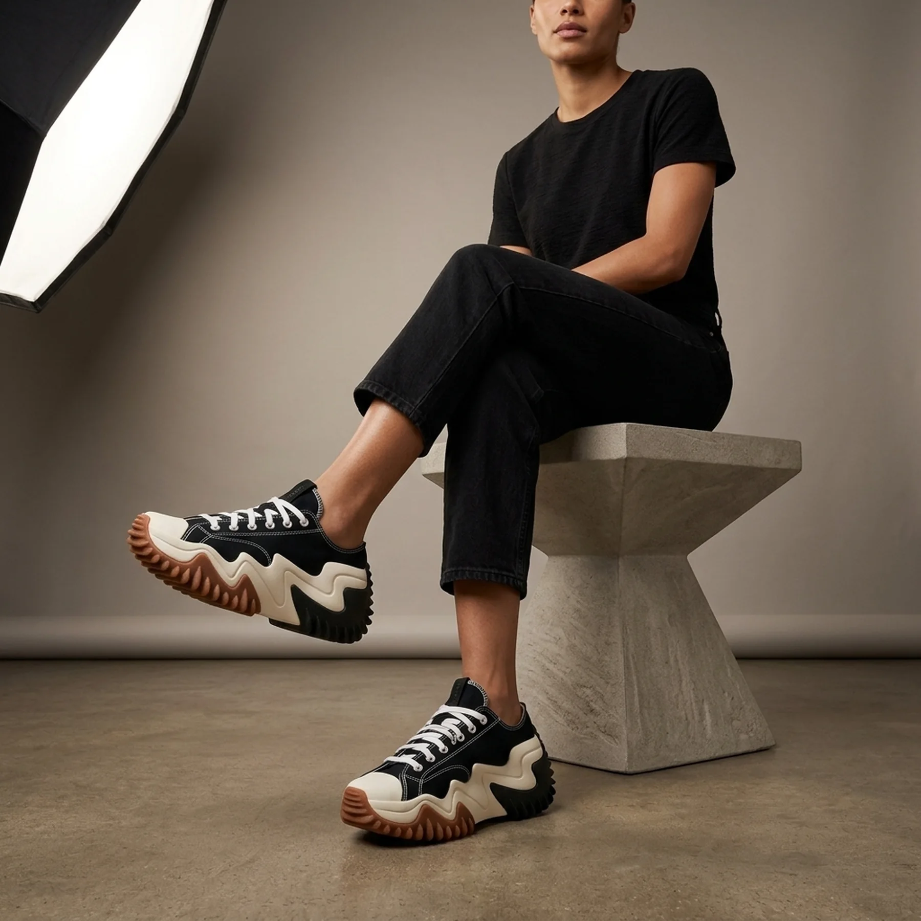 Кеди Converse Run Star Motion OX Black White