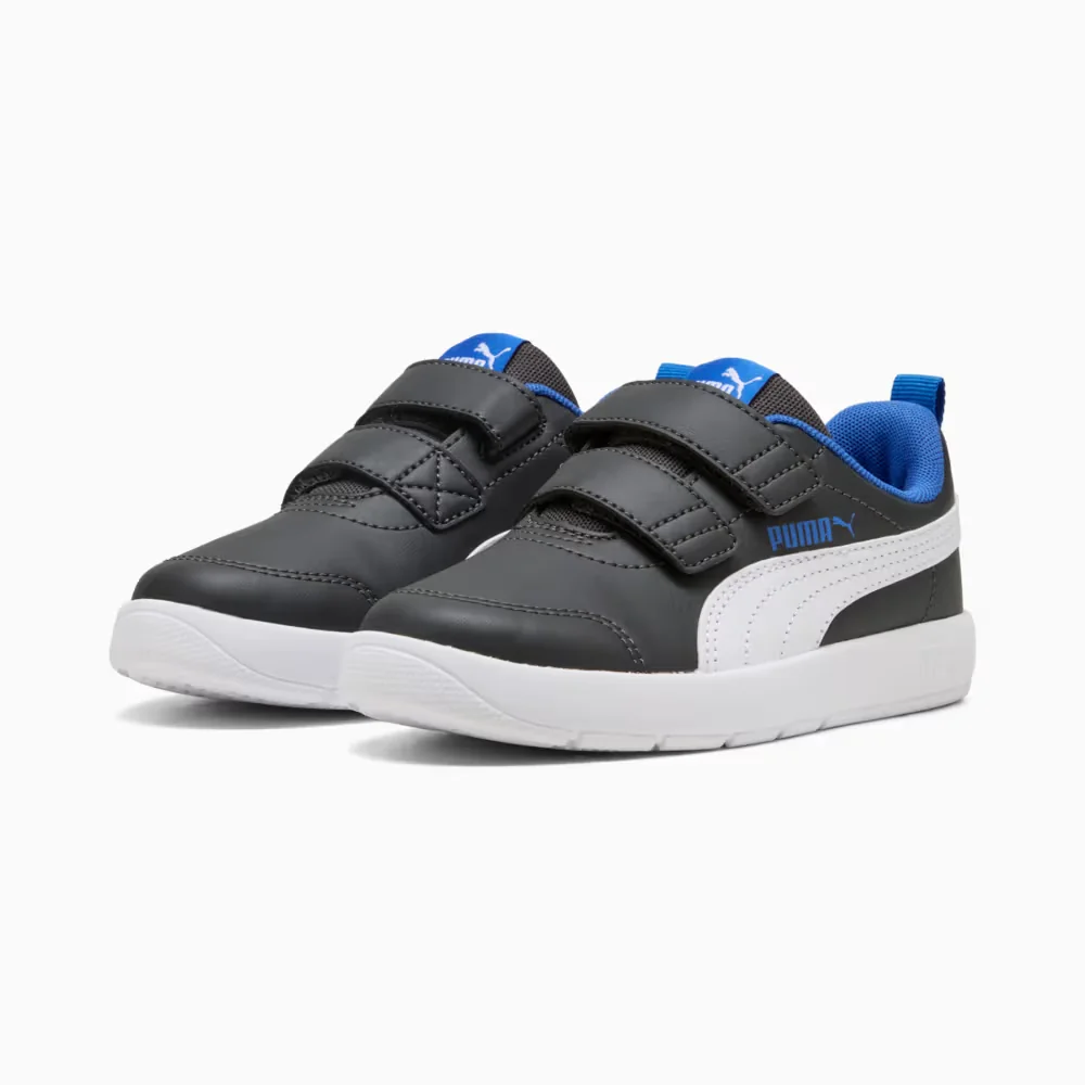 Кеди дитячі Courtflex V3 V PS 39764213 Puma 1,5K (34) Темно-сірий