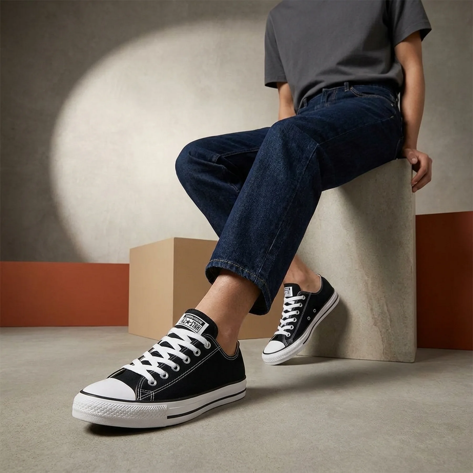 Кеди унісекс Converse All Star Ox Black (M9166C)