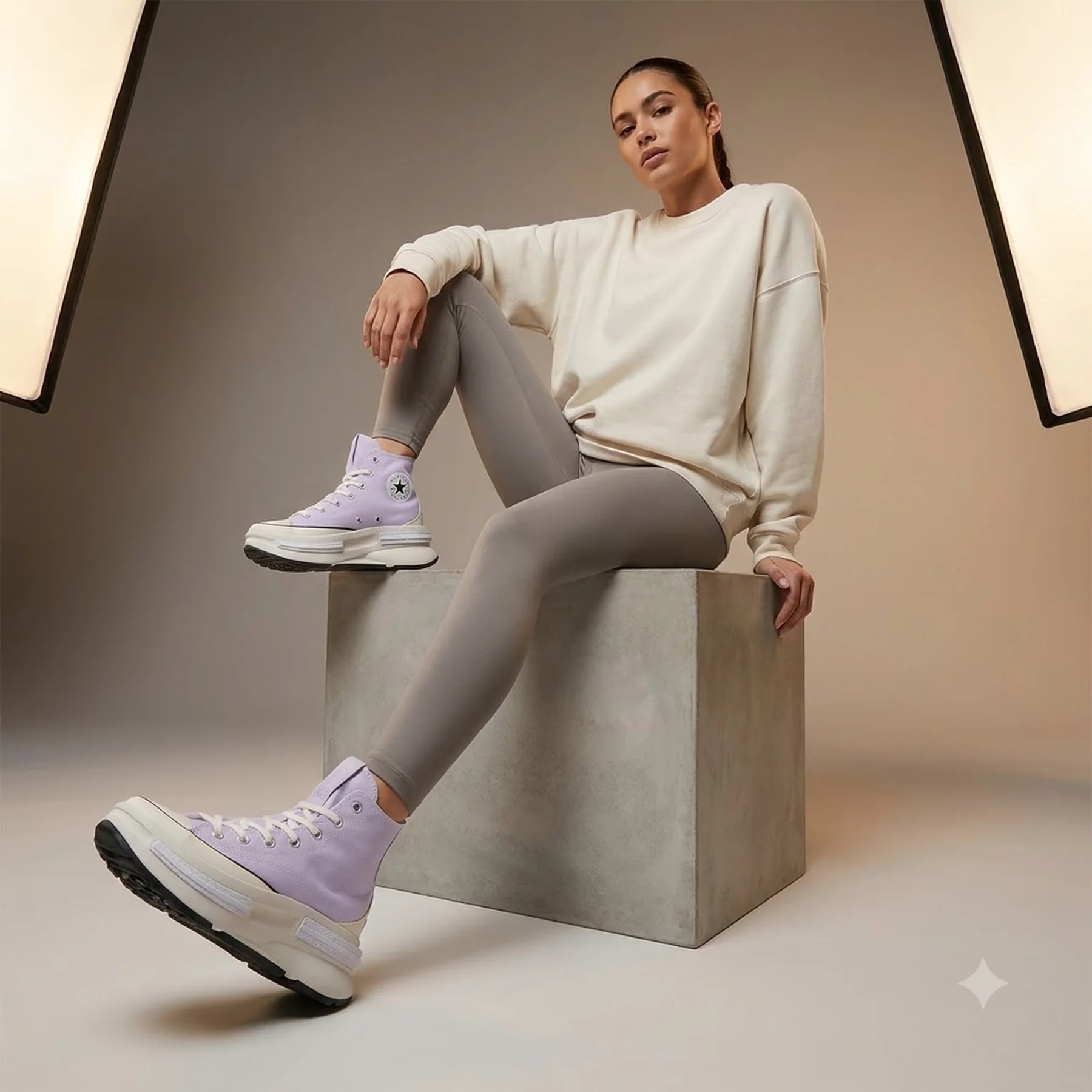 Кеди жіночі Converse Run Star Legacy Platform High Top Sneaker Boots (A03064C)