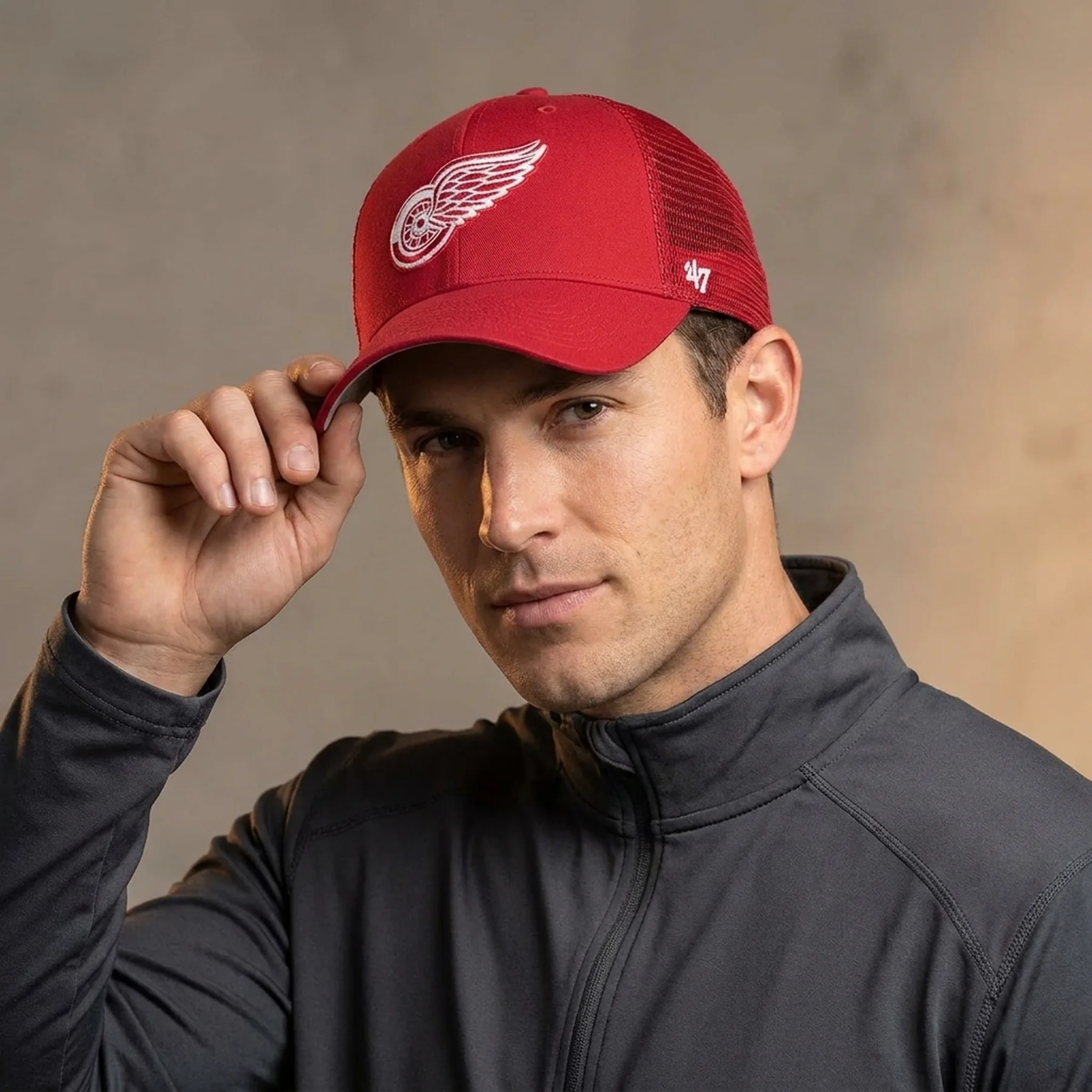 Кепка 47 Brand Detroit Red Wings Red Branson (H-BRANS05CTP-RDD)