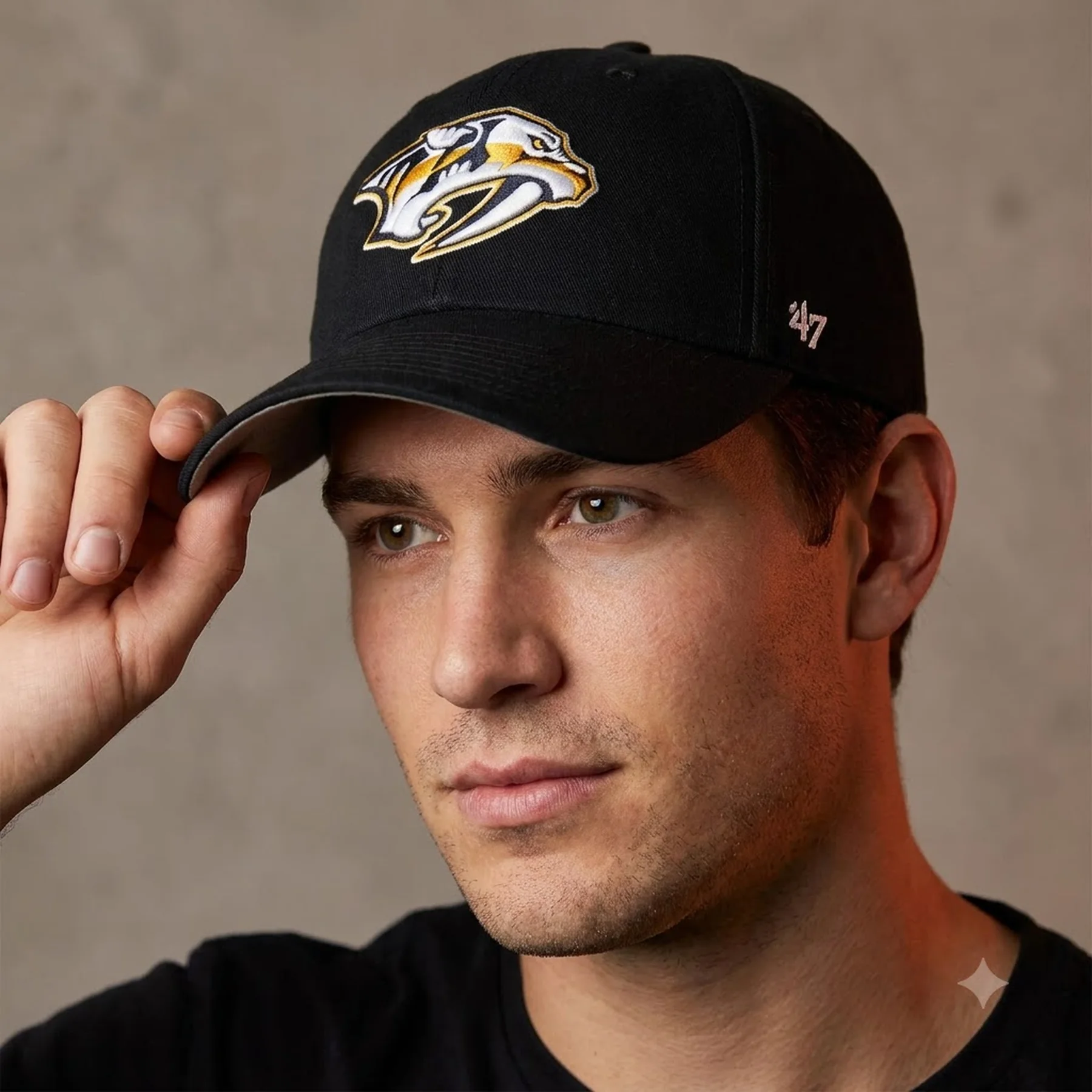 Кепка NASHVILLE PREDATORS H-MVP30WBV-BKD 47 Brand Чорний