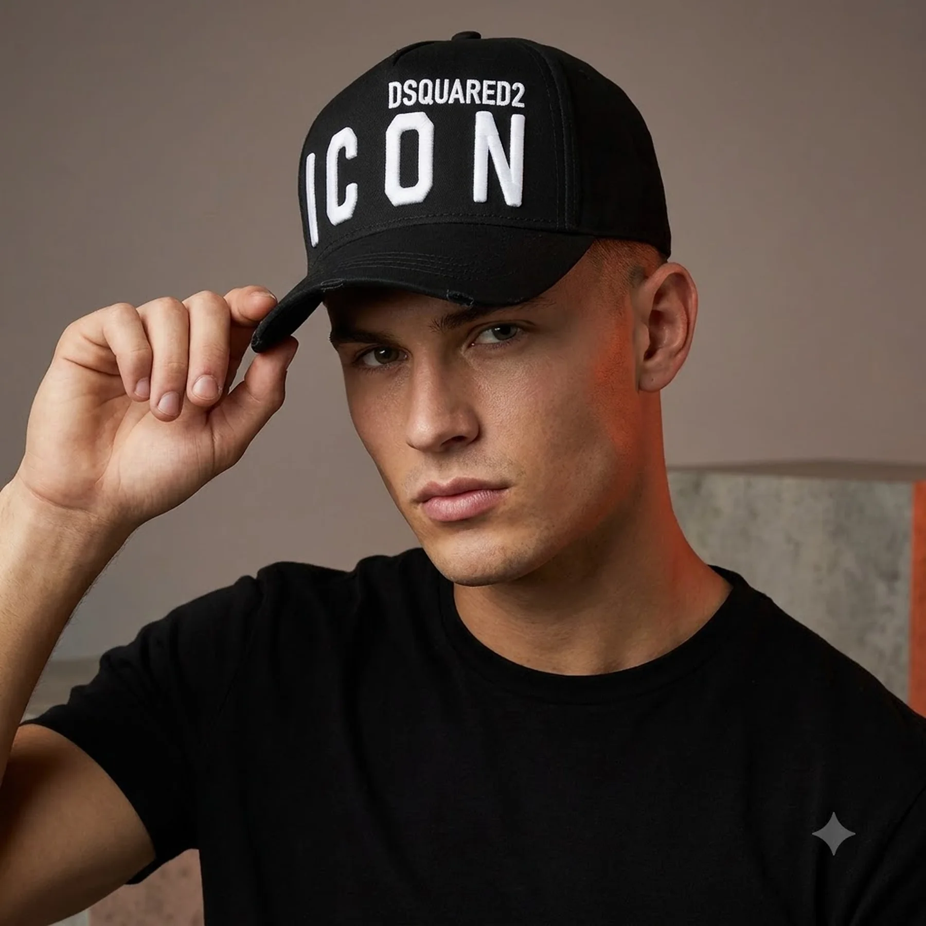 DSQUARED 2 Icon cap white logo