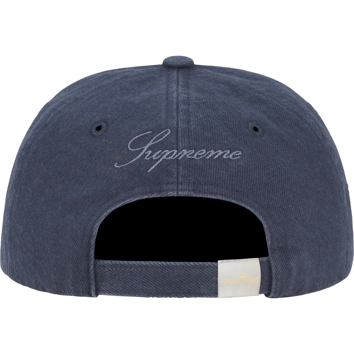 Кепка Supreme®/Stone Island® Denim 6-Panel Navy