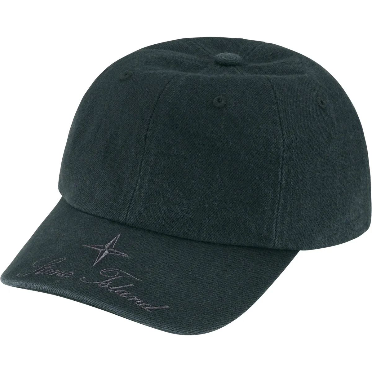 Кепка Supreme®/Stone Island® Denim 6-Panel Black