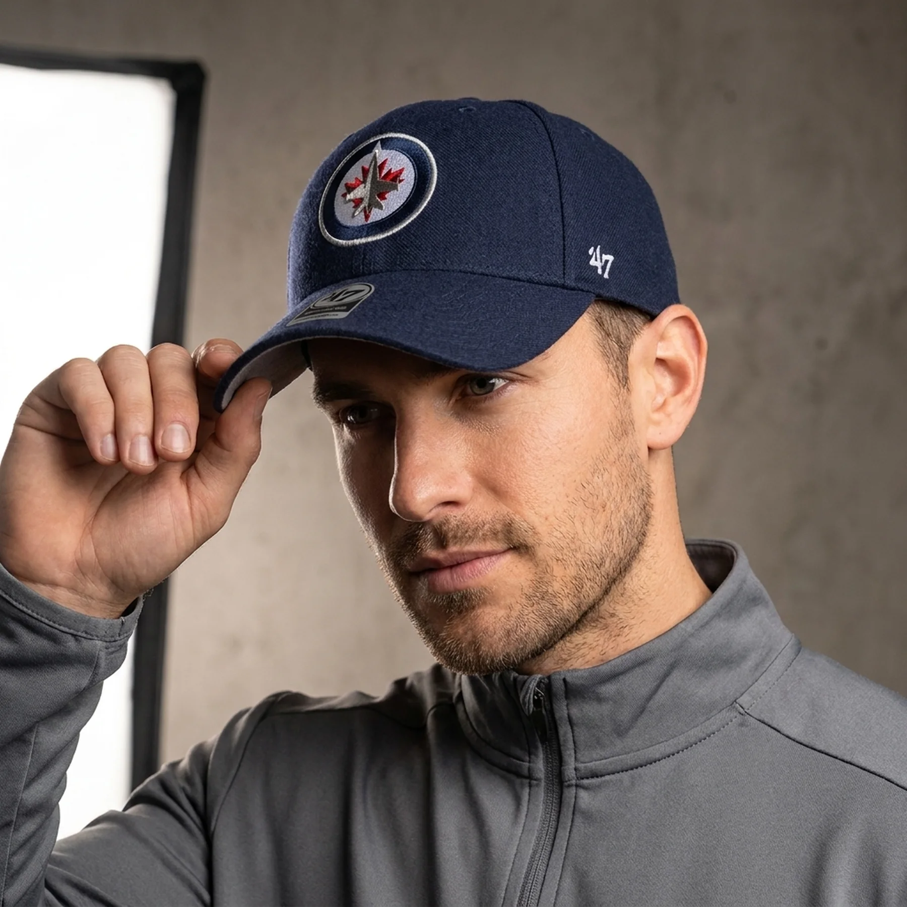 Кепка WINNIPEG JETS H-MVP47WBV-LN 47 Brand Темно-синій