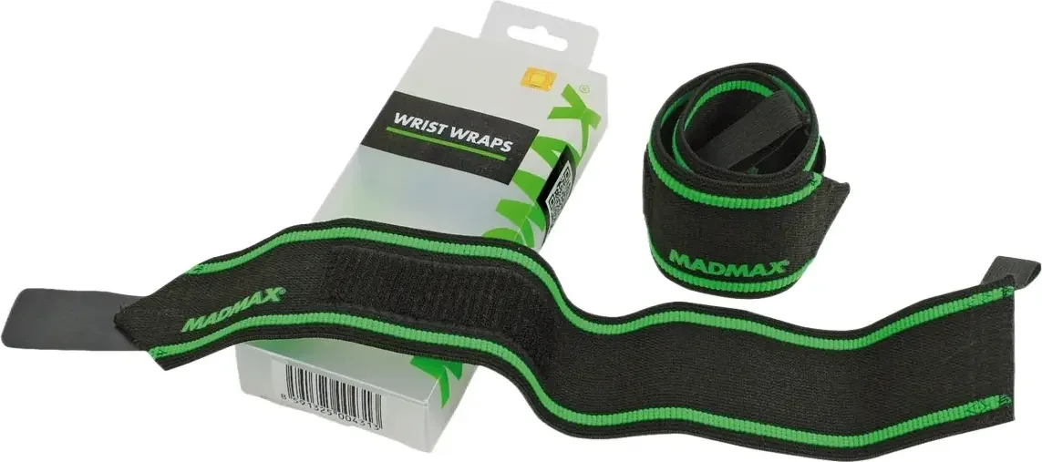 Кистьові бинти MadMax MFA-298 Wrist Wraps 18" Black/Green  (пара)