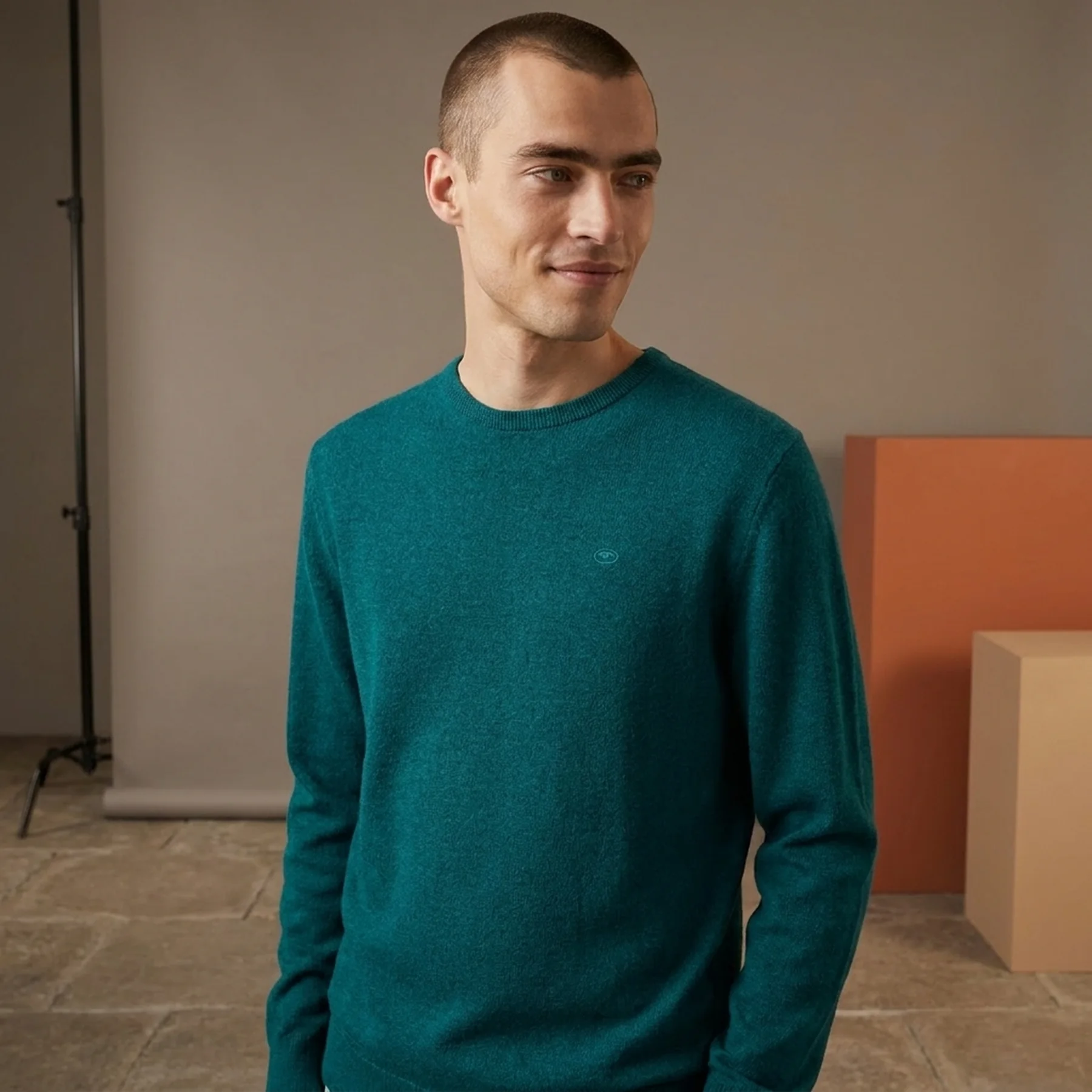 Кофта BASIC CREW NECK SWEATER 1027661-30316 Tom Tailor XXL Зелений