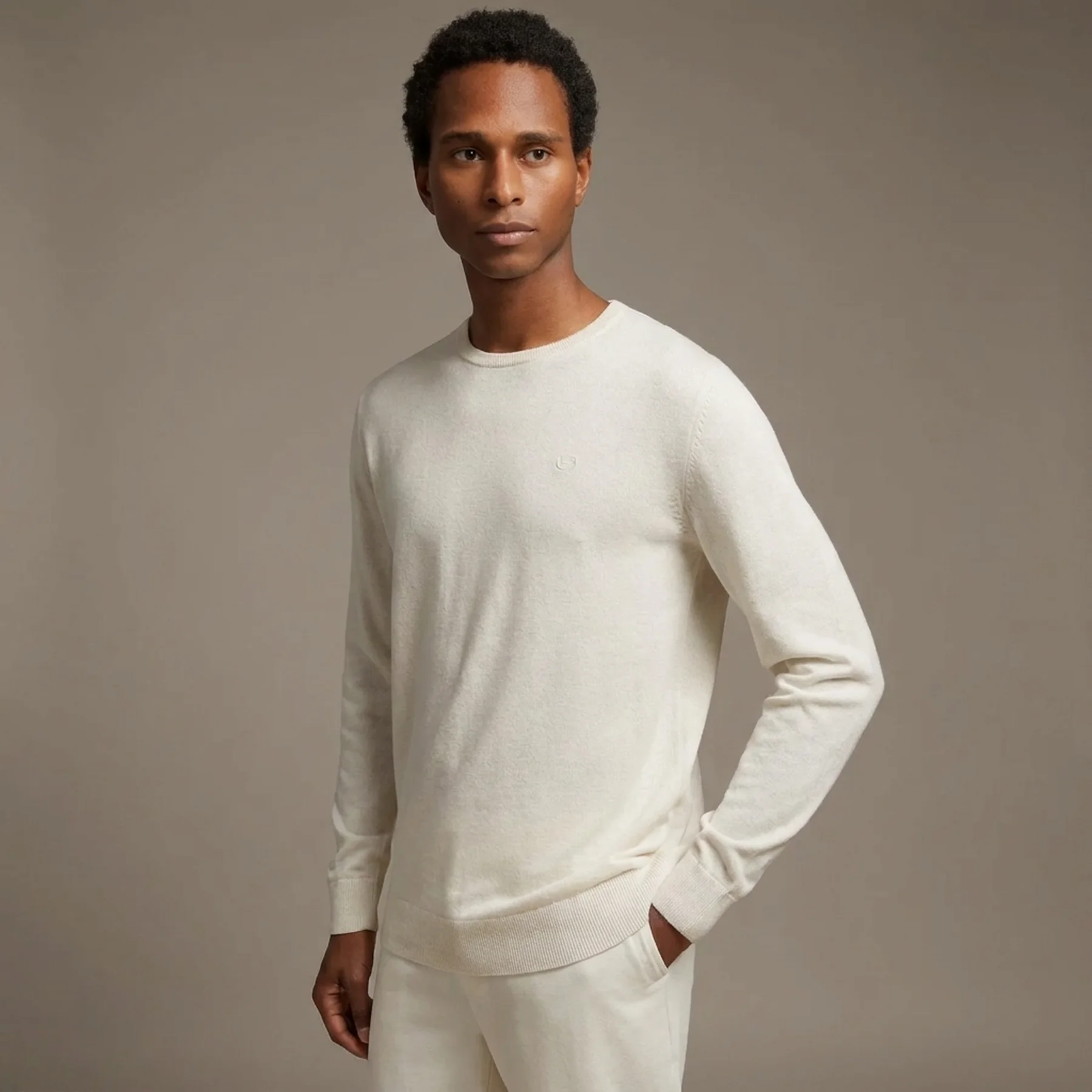 Кофта basic crew neck sweater 1027661-32715 Tom Tailor XL Білий