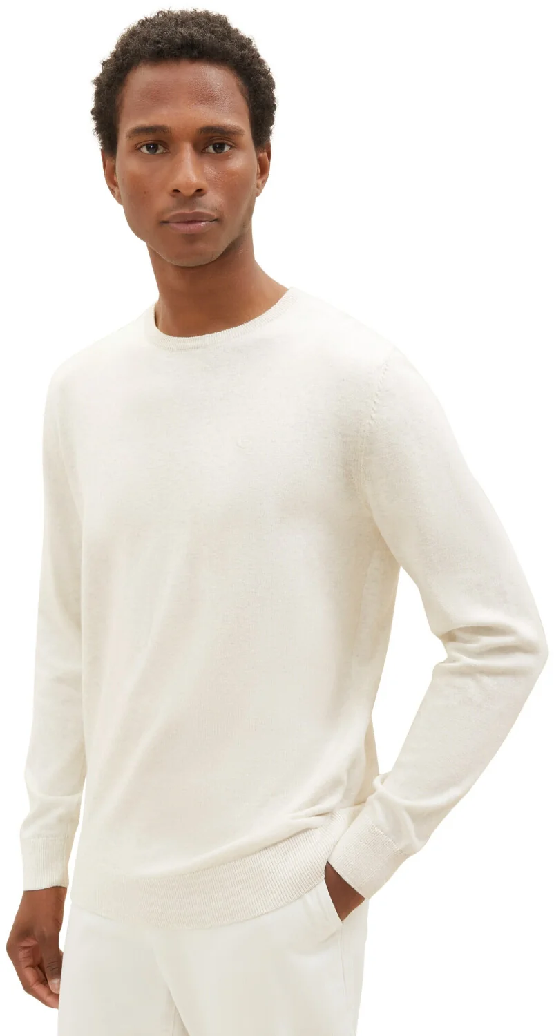 Кофта basic crew neck sweater 1027661-32715 Tom Tailor XL Білий