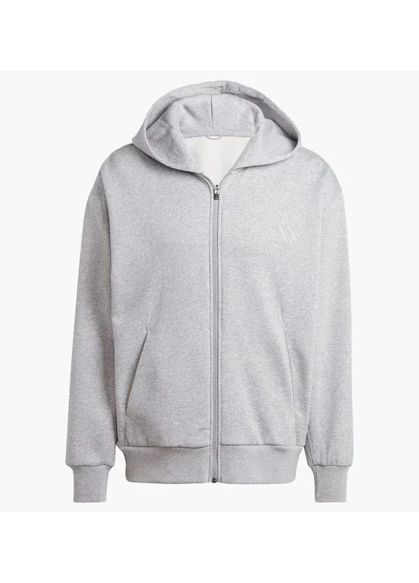 Кофта чоловіча Adidas All Szn Fleece Full Zip Hoodie Grey (IY4159)